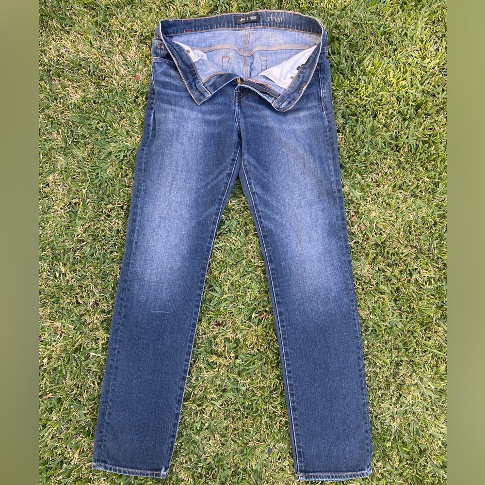 Seven for all mankind 5 pocket distressed denim